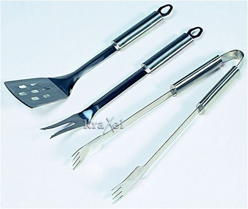 Campingaz 63943 Grillbesteck aus Edelstahl 3-teilig