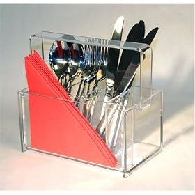 Buy Clear Flatware Caddy with Handle