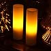GiveU Flameless Led Votive Candle with Timer, Battery Operated Pillar Candle for Celebration Party, White, 1.75x6