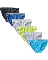 Fruit of the Loom Women's 6 Pack Heather Bikini Panties