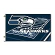 Seattle Seahawks NFL Field Design 3'x5' Banner Flag