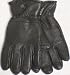 Imported Genuine Dark Brown Leather Microfiber Lined Very Soft Mens Gloves Size Med