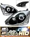 02-05 HONDA CIVIC 3DR SI BLACK PROJECTOR HEADLIGHTS w/ HID Kit