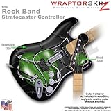 Barbwire Heart Green WraptorSkinz Skin fits Rock Band Stratocaster Guitar for Nintendo Wii, XBOX 360