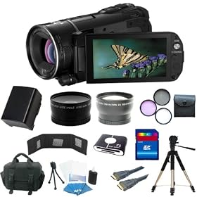 Canon VIXIA HF S21 HFS21 HF-S21 Dual Flash Memory Camcorder + 16GB Deluxe Accessory Kit