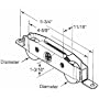 Prime Line Prod. 13808-S Sliding Patio Door Tandem Roller Assembly