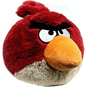 Birds 4inch Angry Inch Mini Plush with Sound - Red