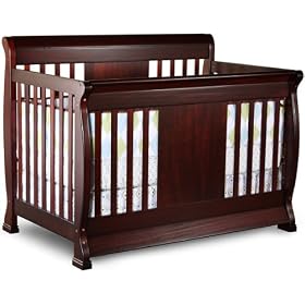 Chelsea 4-in-1 Convertible Baby Crib in Cherry by Nursery Smart