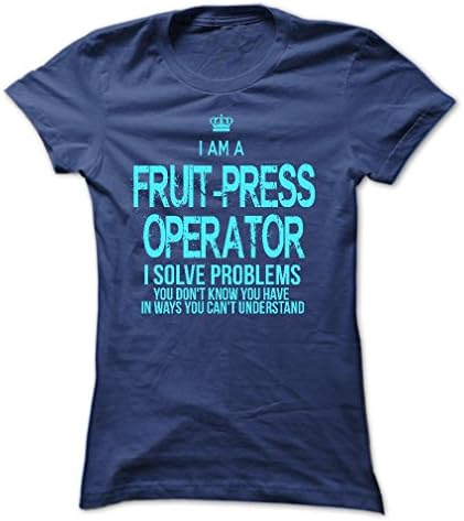 I Am A Fruit-press Operator (Medium;Navy Blue)