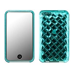 more. Handwoven Ultra Clear Series Polymer Case (Coral Sea Blue) for iPod Touch 2G/3G + Mirror Screen Protector