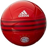 Adidas Performance Fc Bayern Soccer Ball, Fc Bayern True Red/Craft Red/White, 5 (888591773455)