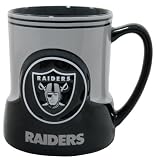Oakland Raiders 20 Ounce Game Time Sculpted Logo Relief Coffee Mug