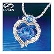 Christian Riese Lassen Moonlit Kiss Dolphin Art Pendant Necklace