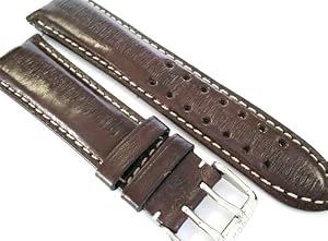 Invicta Brown Genuine Eel Skin 24mm Watch Strap IS242