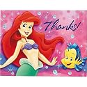Little Mermaid Thank You Notes 8ct