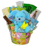 Bunny Treats - Fun Childrens Easter Basket With Blue Bunny