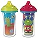 Munchkin Click Lock 2 Count Insulated Sippy Cup, 9 ounce, Dino/Alien