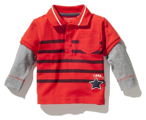 Noppies Baby - Jungen Babybekleidung/ Shirts 14437 Polo Teapot, Gr. 50, Rot (red) Preisvergleich