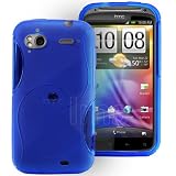 from AIO AIO Deep Blue S Line V2 Wave Gel Case For HTC Sensation + Screen Protector