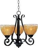 Maxim Lighting 13413AIOI 3 Light Barcelona Chandelier, Oil Rubbed