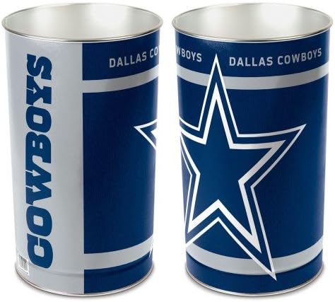 Dallas Cowboys 15" Wastebasket Trash Can NFL Football