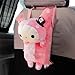 Urparcel Cute Soft Pink Plush Master Rabbit Tissue Box Cover Car Accessories Home Decor