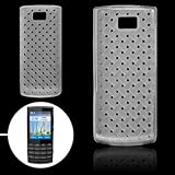 Woven Pattern Clear Soft Plastic Cover Guard for Nokia X3-02