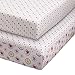 Storkcraft Pattern Play 2 Piece Fitted Crib Sheets, Pink/Gray