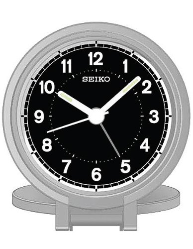 Seiko Travel Alarm Clock Metallic Case