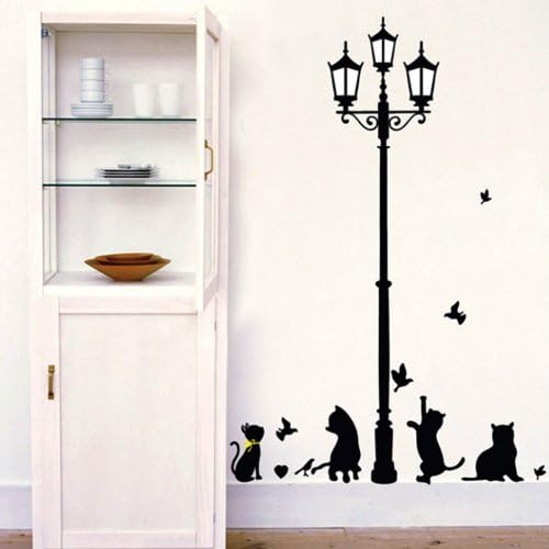 Yesurprise New PVC Removable Wall Stickers Room art wall paper Decal House Mural DIY Decoration Naughty Cat