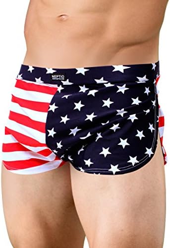 Neptio American Flag Sidesplit Shorts