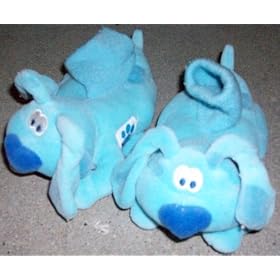 Click here to buy Child Size 5 6 Plush Blue's Clues Shoes.