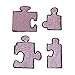 ID 3195ABCD Set of 4 Assorted Puzzle Pieces Patches Embroidered Iron On Applique