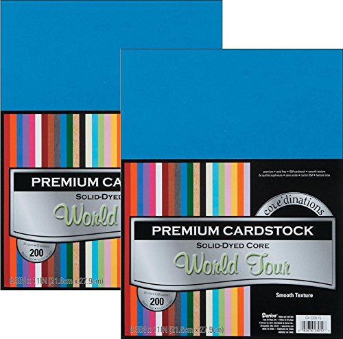 Darice Coredinations Value Pack Cardstock, 8.5 by 11-Inch, 200-Pack (2 packs)