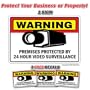 SECURITY SURVEILLANCE SIGNS 1 Sign & 3 Free Decal video