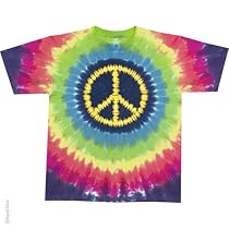 Americana Hippie Peace Tie-Dye T-Shirt