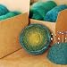 Spiderfelt Felted Wool Geode Pincushion Pin Cushion Felting Kit - Forest