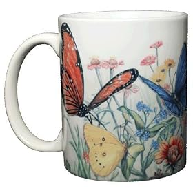 Butterfly Ceramic Coffee Mug or Tea Cup by Crossings