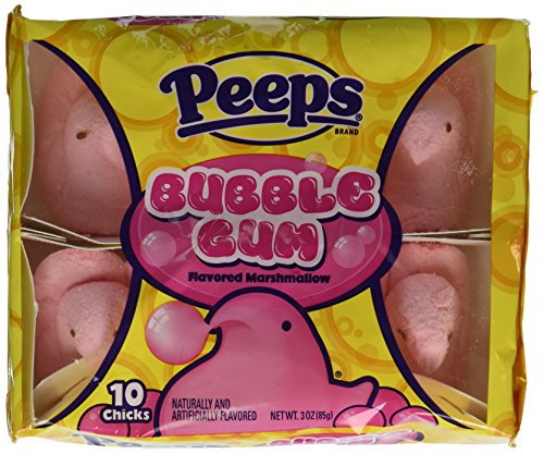 Bubble Gum Marshmallow Peeps 10 Peeps per Package