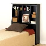 Black Prepac Tall Storage Headboard - Twin