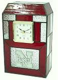Nebraska Cornhuskers Stained Glass Clock NCAA College Athletics