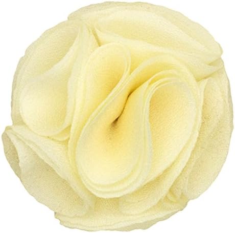 Mens Lapel Rose . Solid Ivory