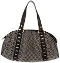 XOXO Bowler Style Studded Bag (Black), O/S, Black/White, 52961