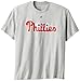 MLB Majestic Philadelphia Phillies Ash Official Wordmark T-shirt