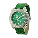 Android Divemaster Silverjet 500 Quartz GMT Leather Strap Watch