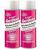 Gel-Gloss TRKIT-GA12.DBL Kitchen and Bath Polish and Protector - 12 oz,Pack of 2