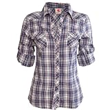 Soul Cal Ranch Check Shirt - Light blue - Womens