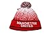 Manchester United Woven Beanie-Black/Red