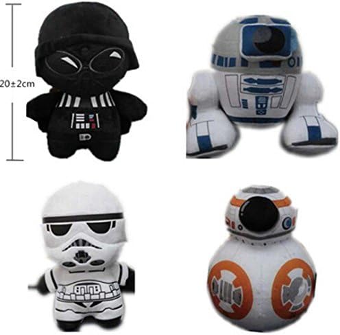 20CM Plush Toys The Force Awakens BB8 BB-8 Droid Robot Darth Vader White Soldier R2D2 Stuffed Dolls