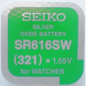 Seiko Watch Battery SR616SW (321)